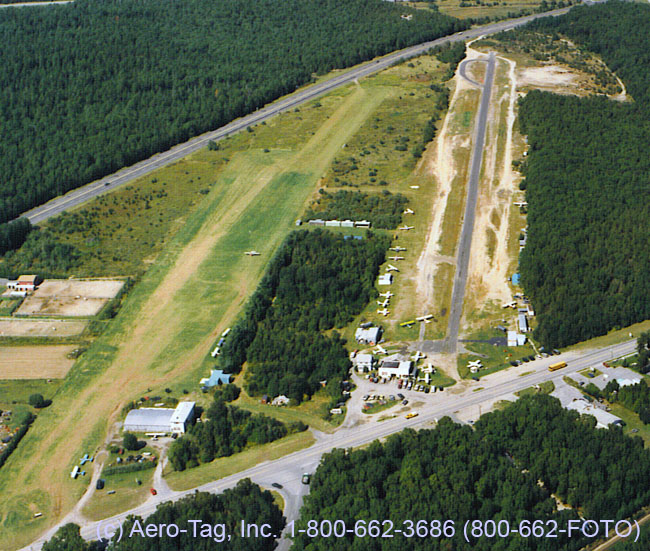 Aerial Photograph of East Moriches Airport Sept 1996