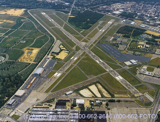 Farmingdale Airport Aerial Photograph from 1990s